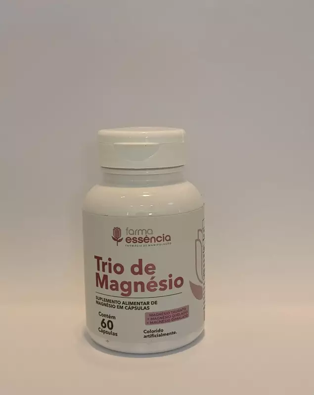 Trio de magnésio com 60 cápsulas